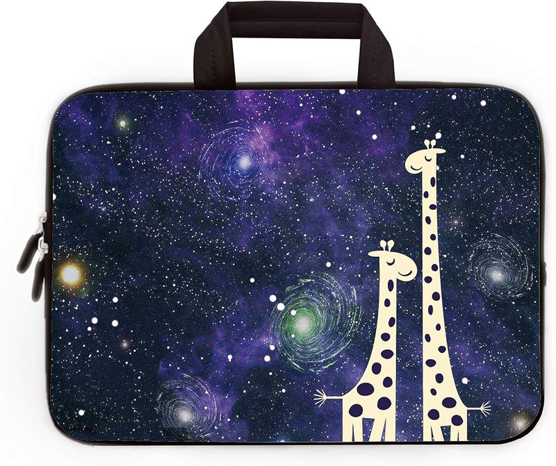Universal 7~9 inch Kids Tablet Portable Neoprene Zipper Carrying Sleeve Case Bag Fits 7" 8" 8.5" 8.9" 9" iPad mini 5 4 3 2 1, Galaxy Tab A 8.0 (Giraffe)